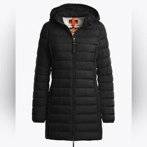 Parajumpers Irene Black Hooded Puffer Jacket 600 Fill Size M NWOT